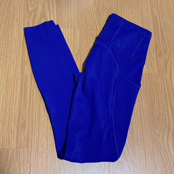 ❤️ Lululemon Fast & Free 25” Leggings Psychic Tights Blue Size 2 NWOT - Picture 1 of 12